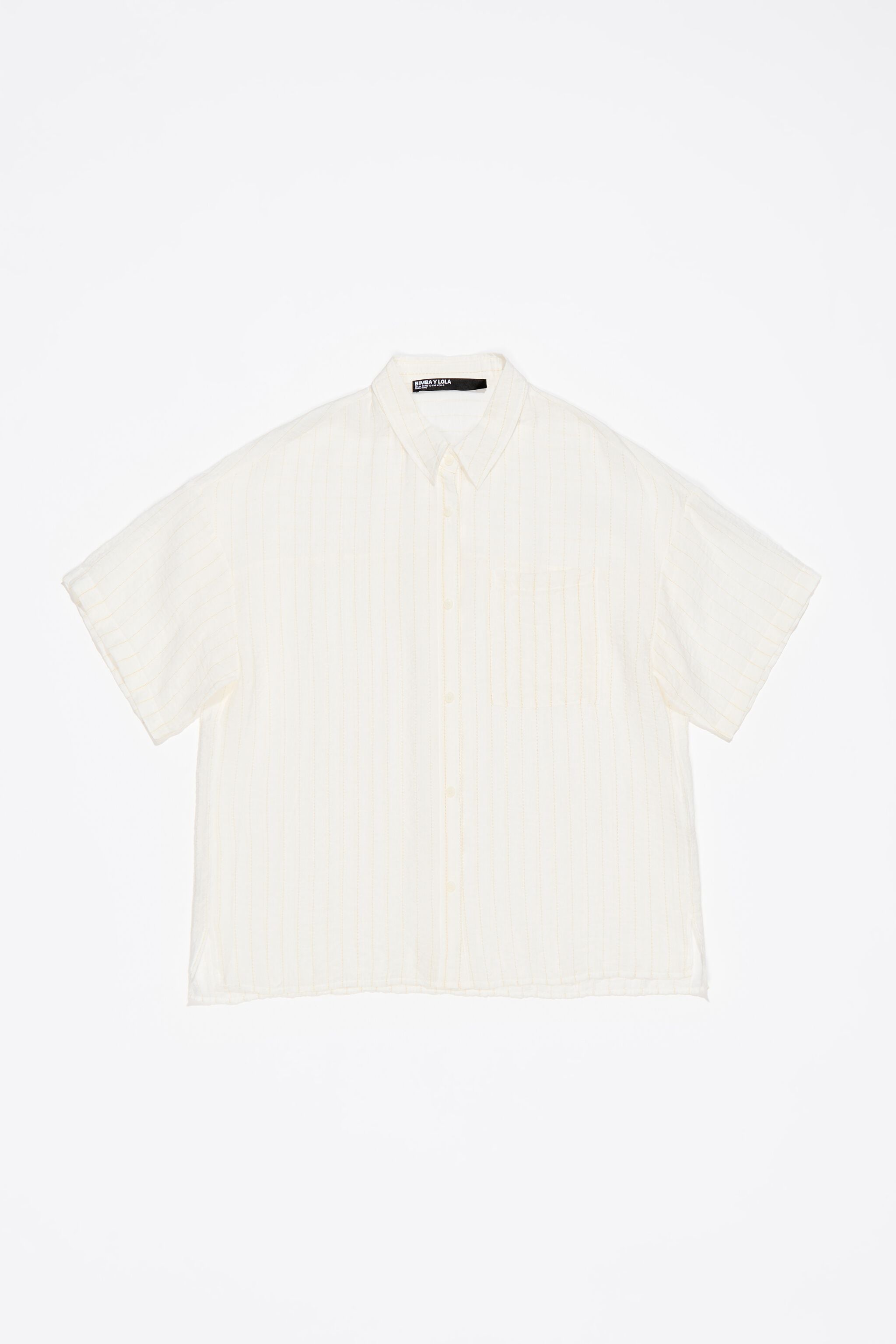 White striped oversize shirt