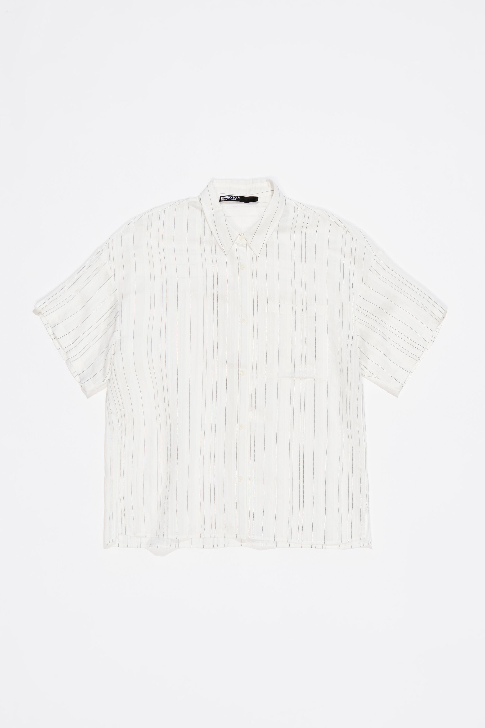 White striped oversize shirt