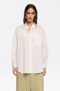 Off-white broderie anglaise logo shirt