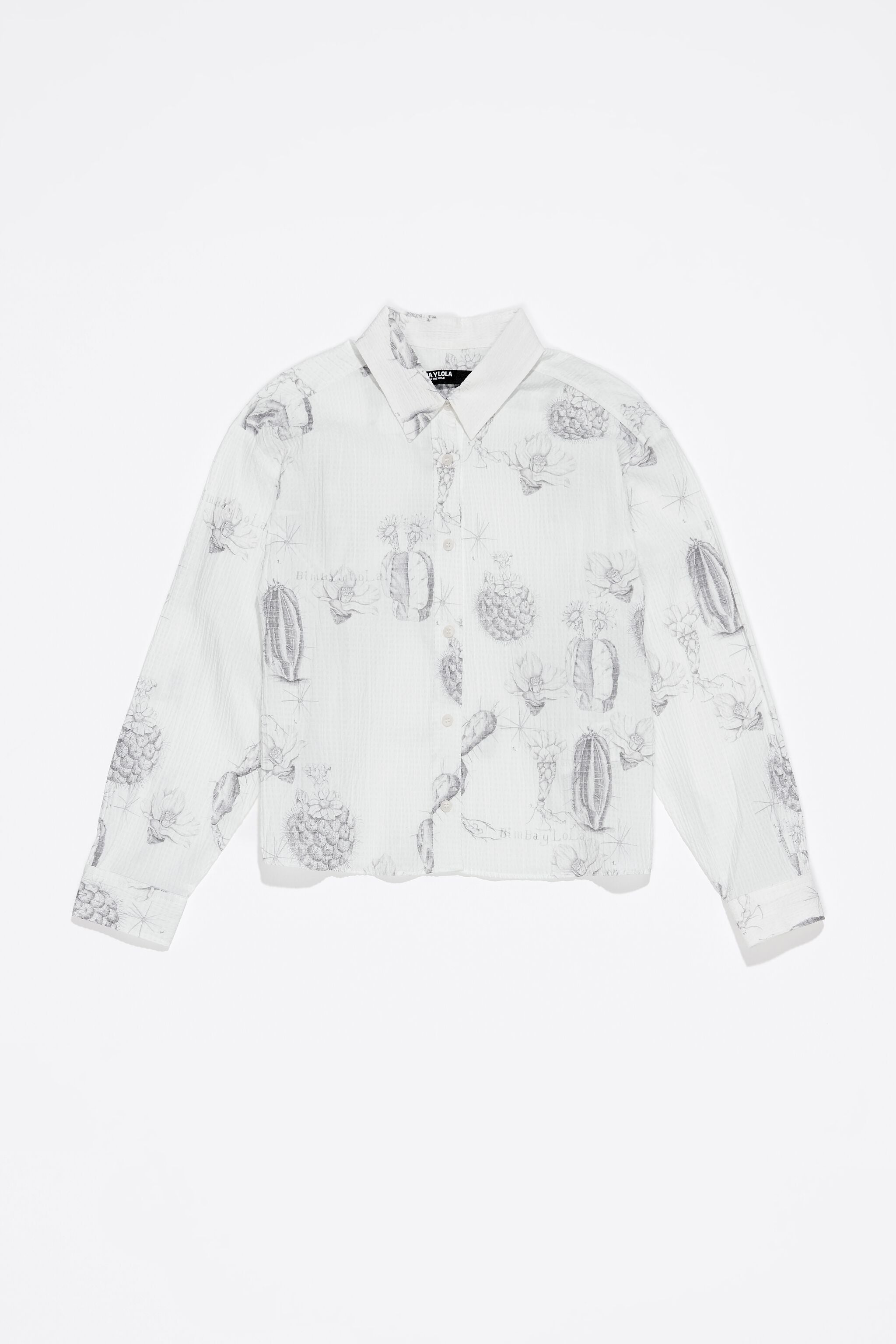 White Cactus Lápiz boxy shirt