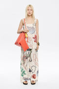 Ivory Chameleon linen vest top