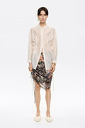 Khaki Gazania adjustable mini skirt