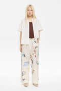 Ivory Chameleon cotton joggers