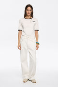 WIDE LEG - White jeans