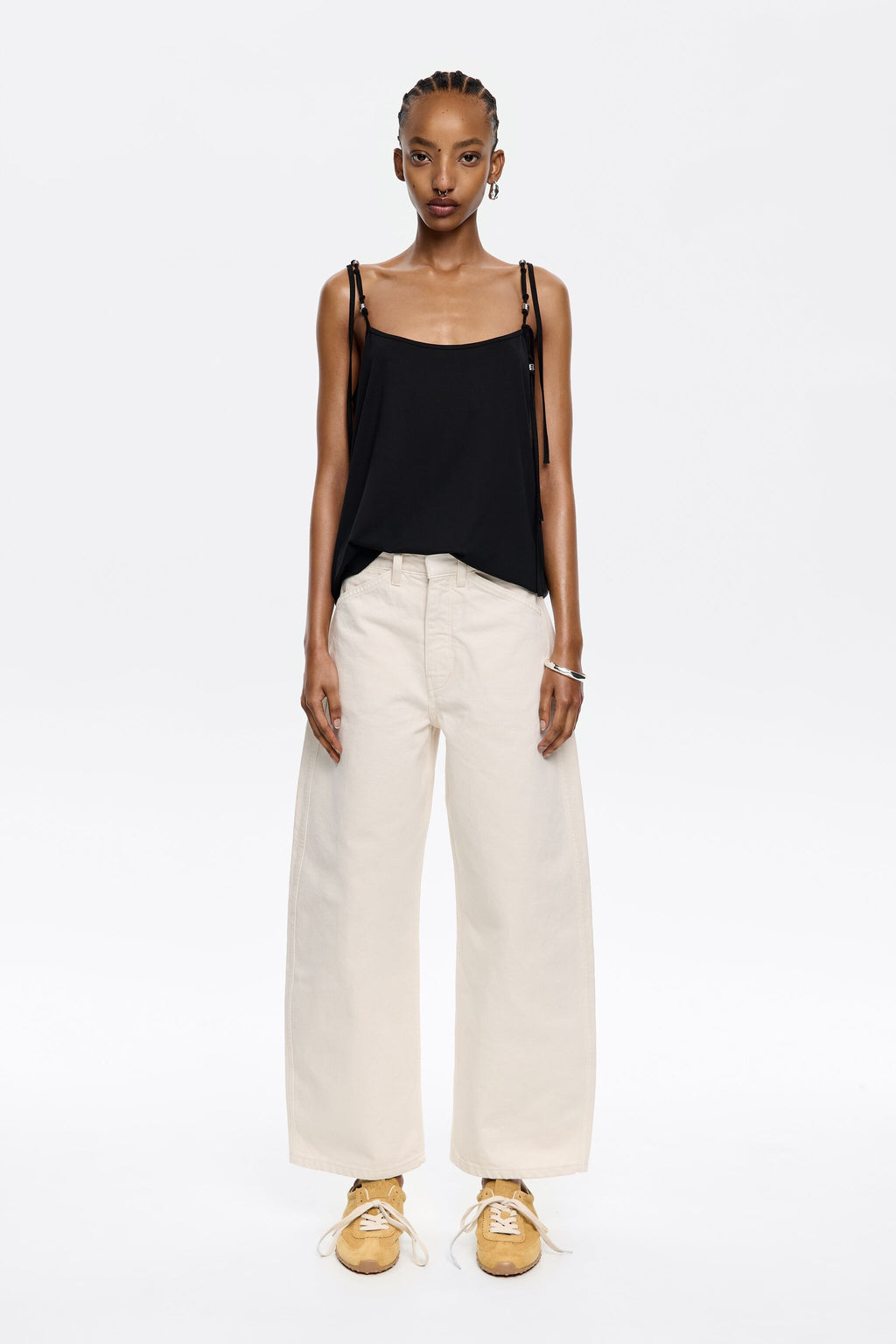 BARREL - Ecru jeans