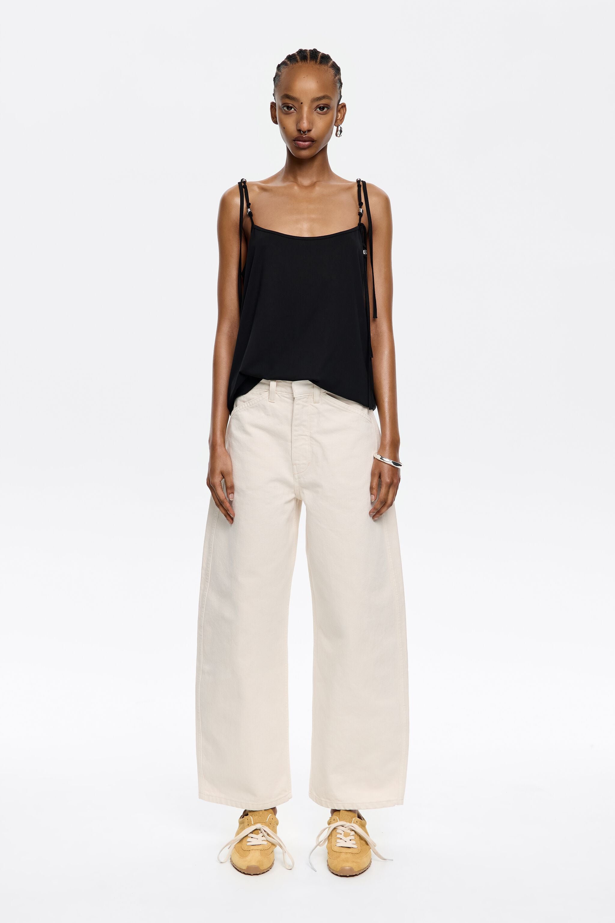 BARREL - Ecru jeans