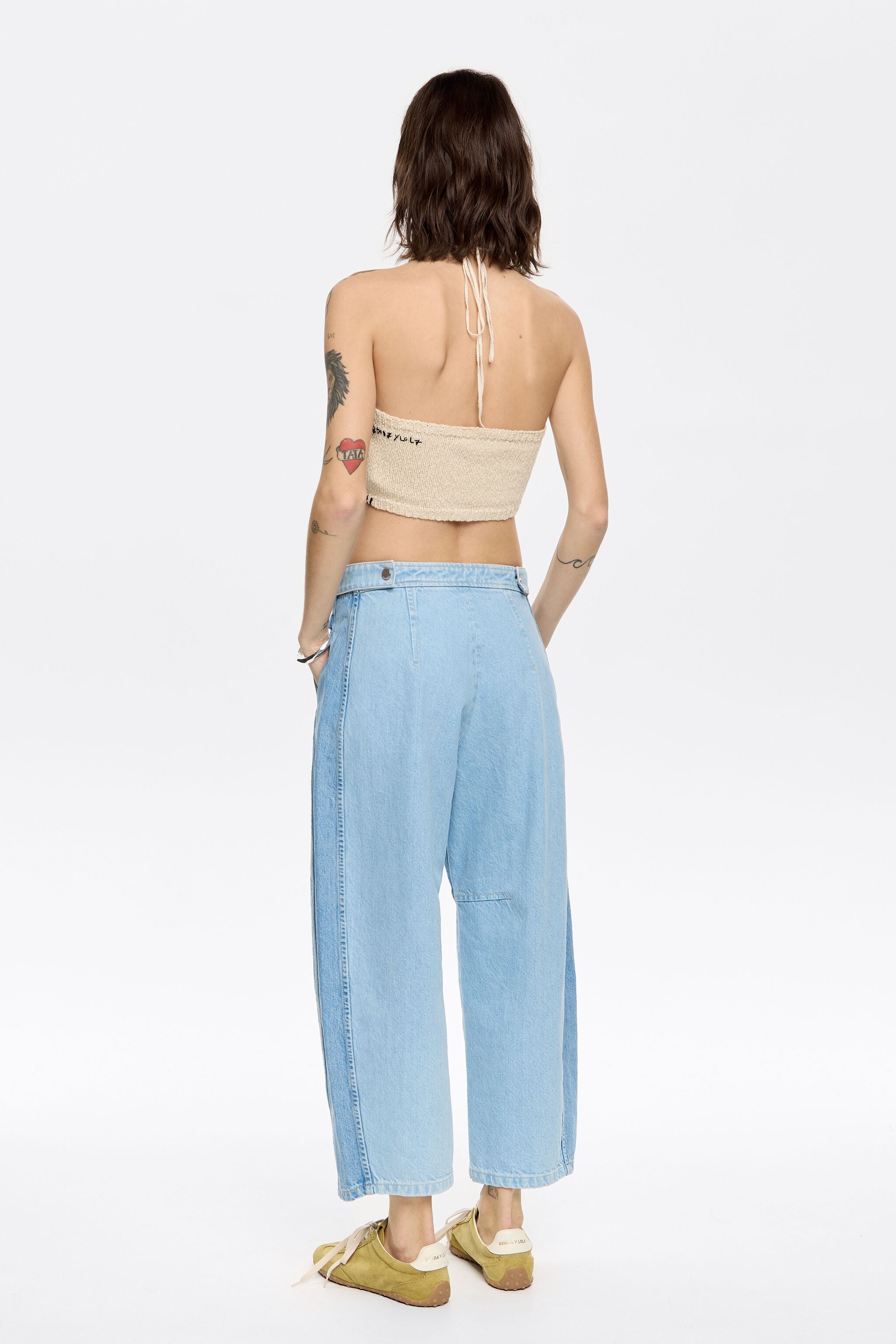 BARREL - Two-tone blue jeans