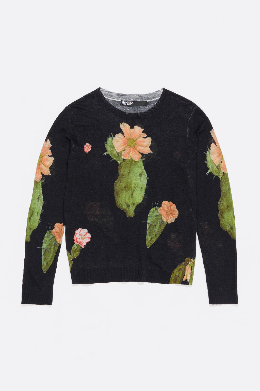 Black Cactus linen straight jumper