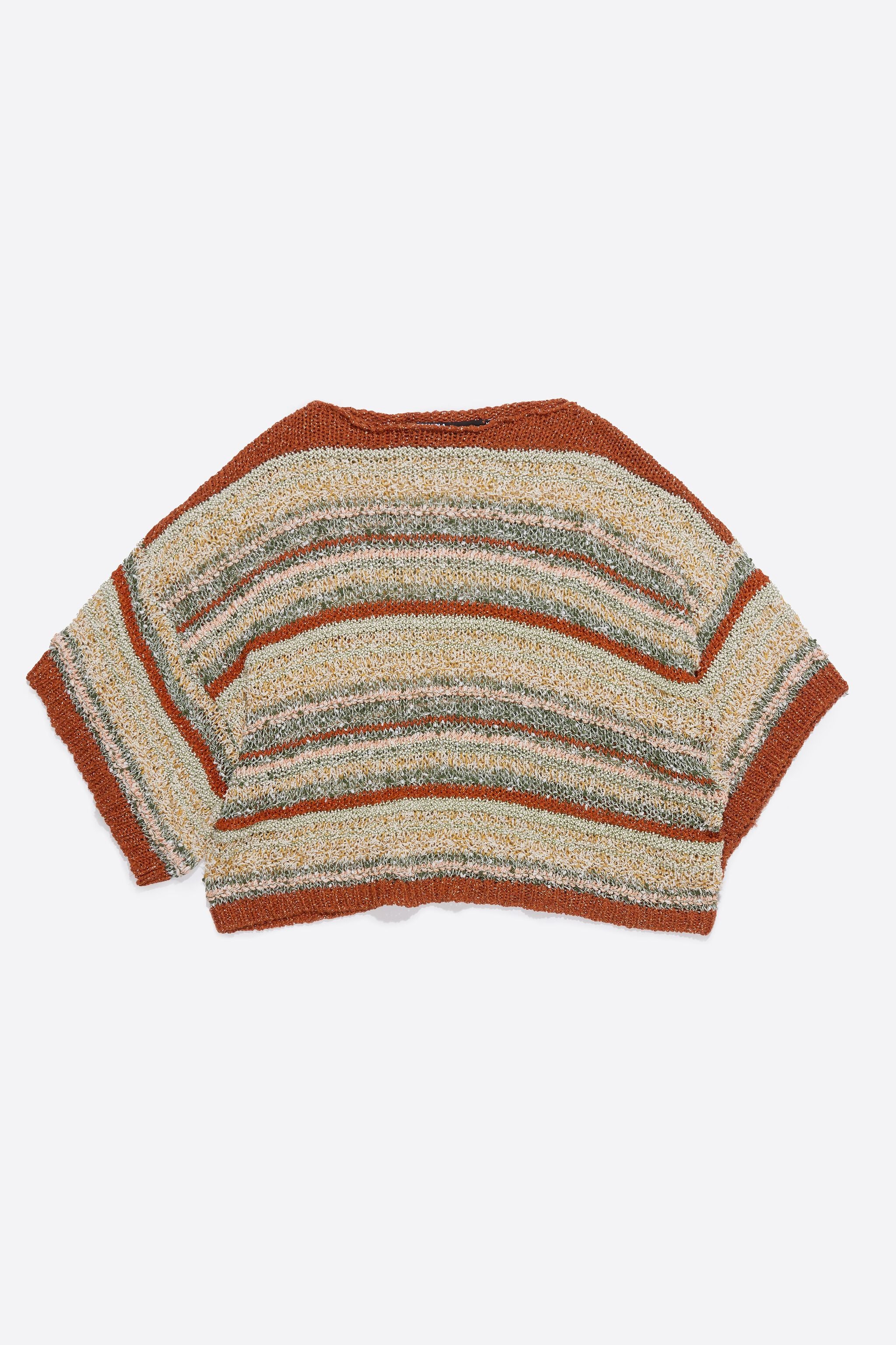 Green striped sweater