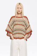 Green striped sweater