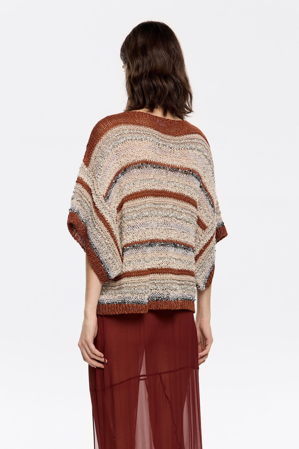 Sand striped sweater