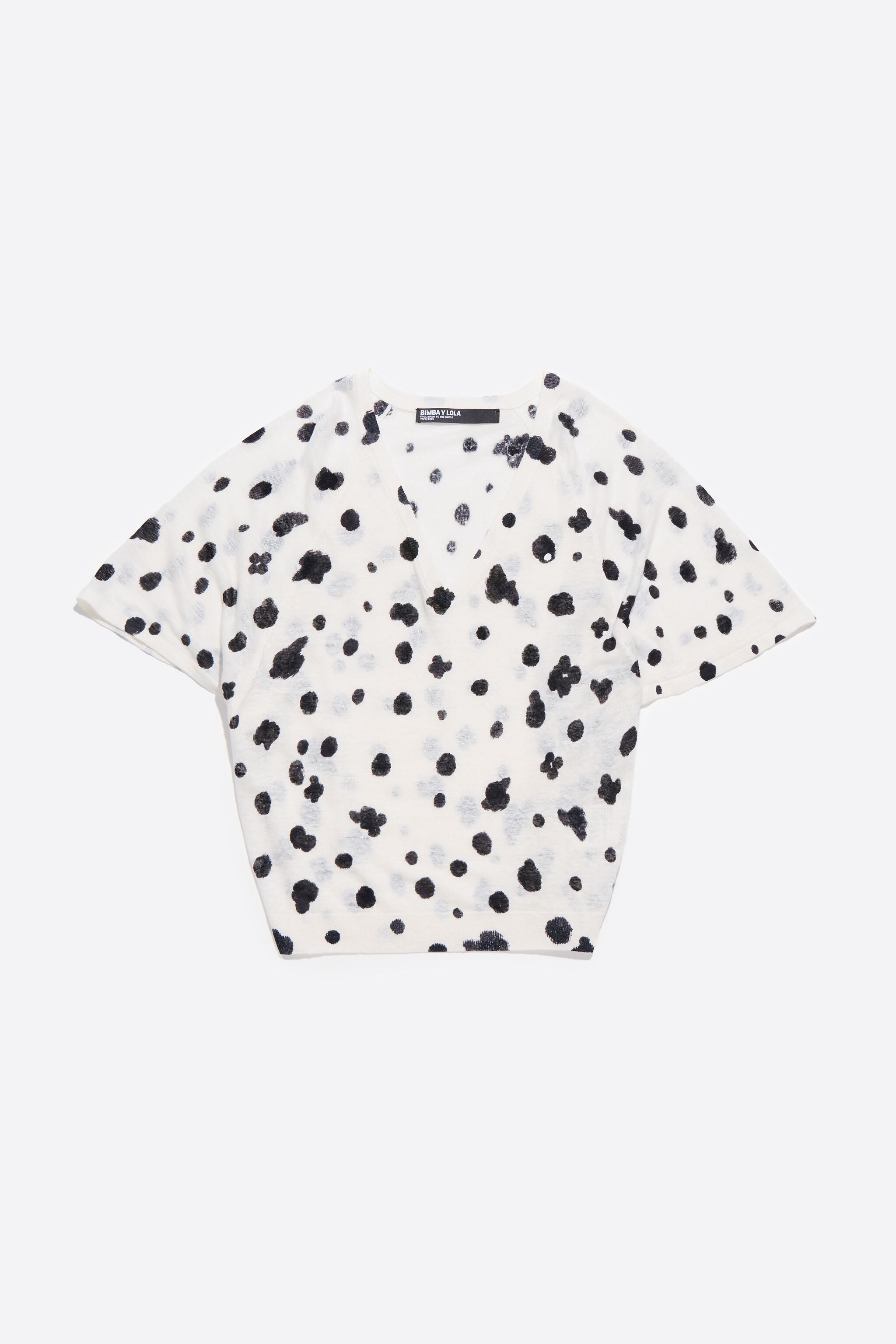 Ivory Graindots linen sweater