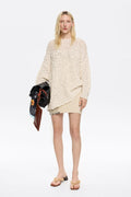 Ivory open-knit sweater