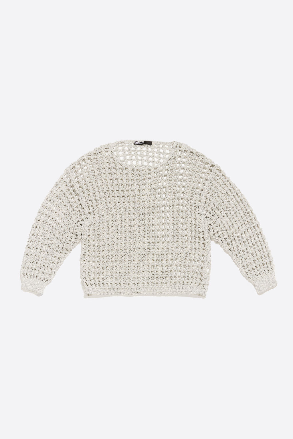 Silver openwork maxi jumper