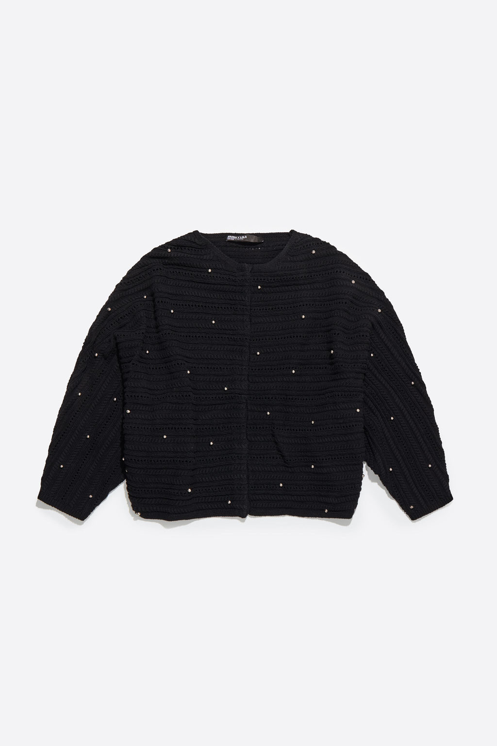 Black batwing sleeve cardigan