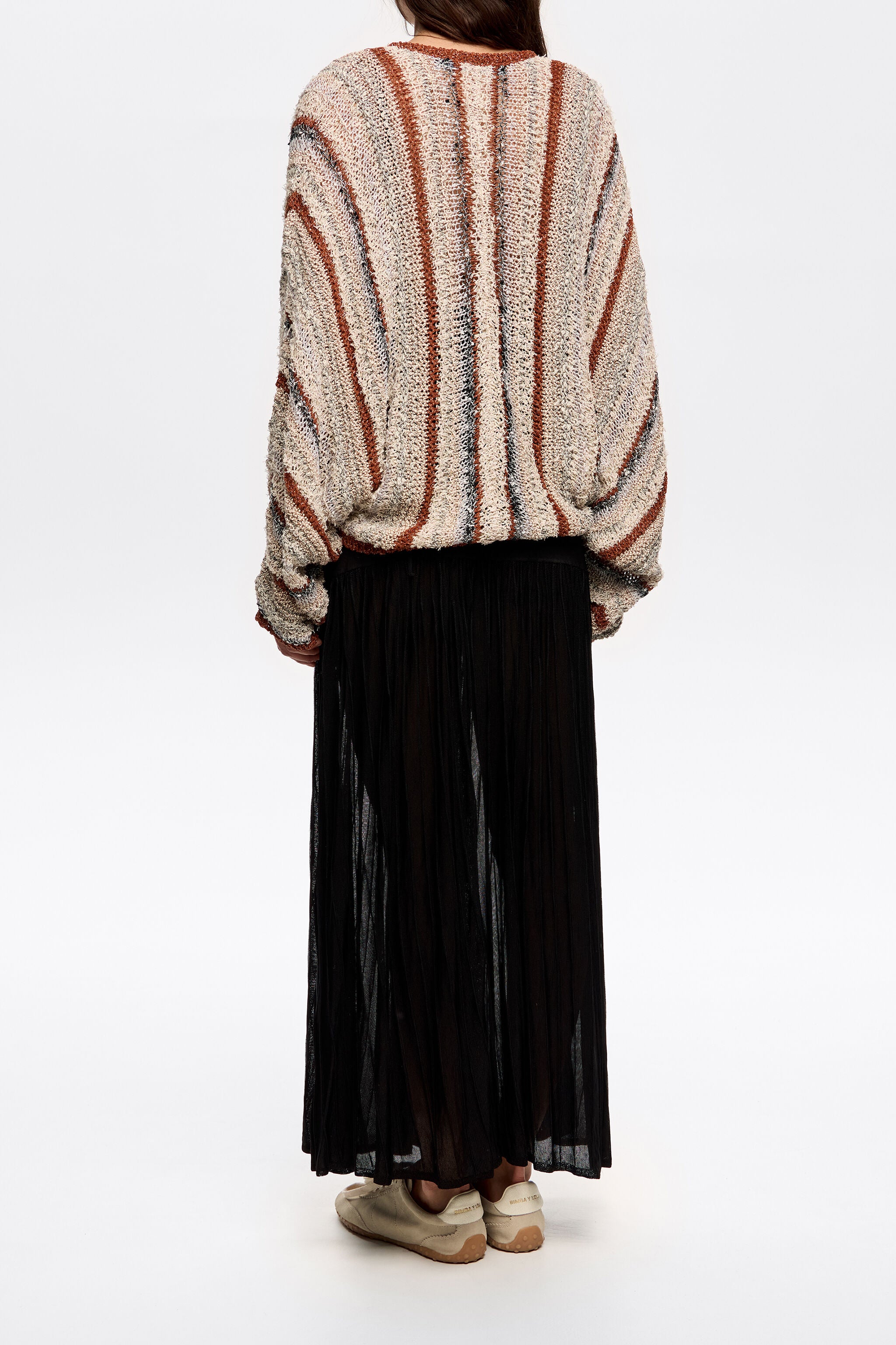 Sand striped cardigan