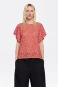 Red Animalspots devoré T-shirt