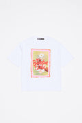 White oversize logo T-shirt
