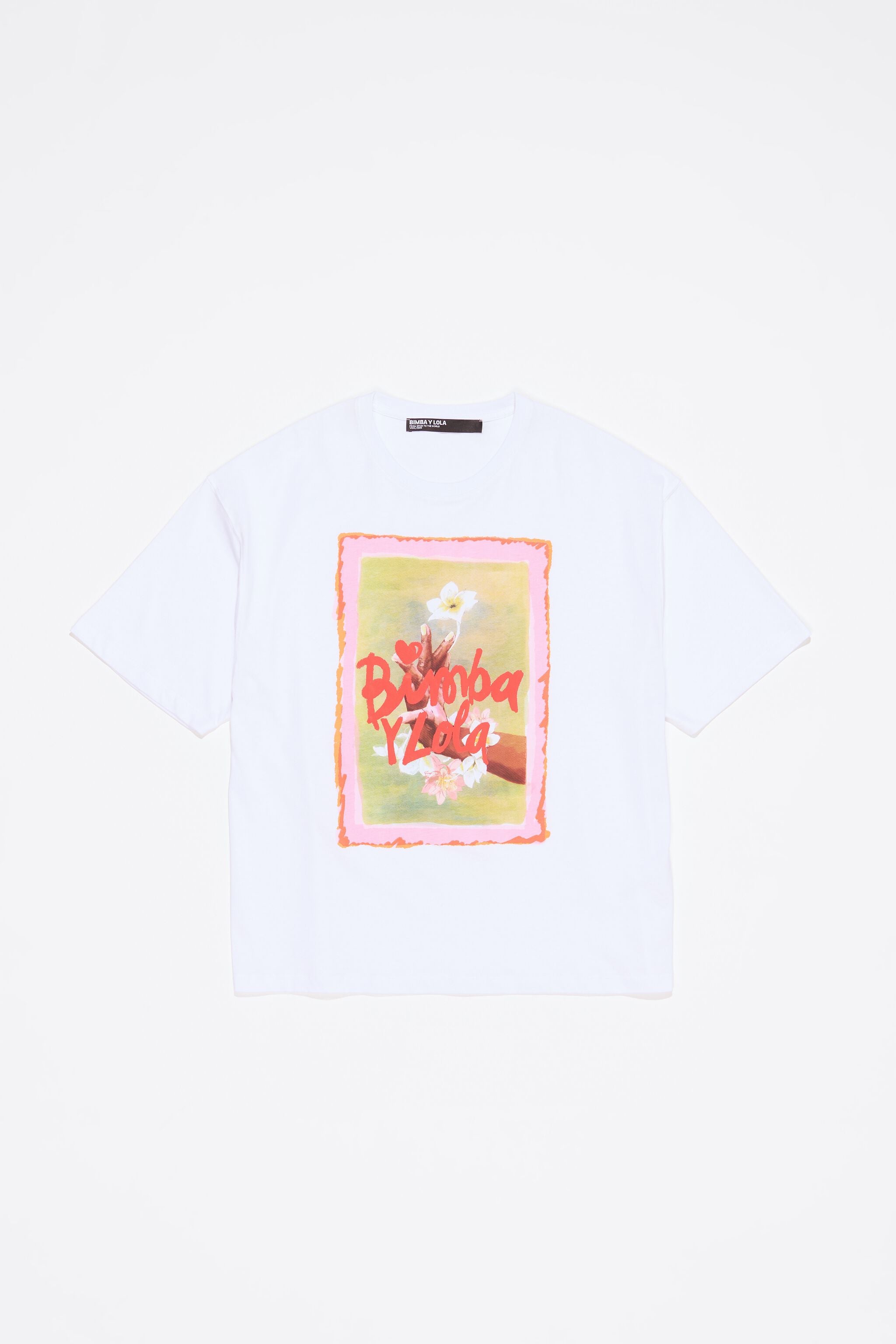 White oversize logo T-shirt