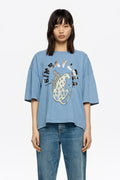 Washed blue logo T-shirt