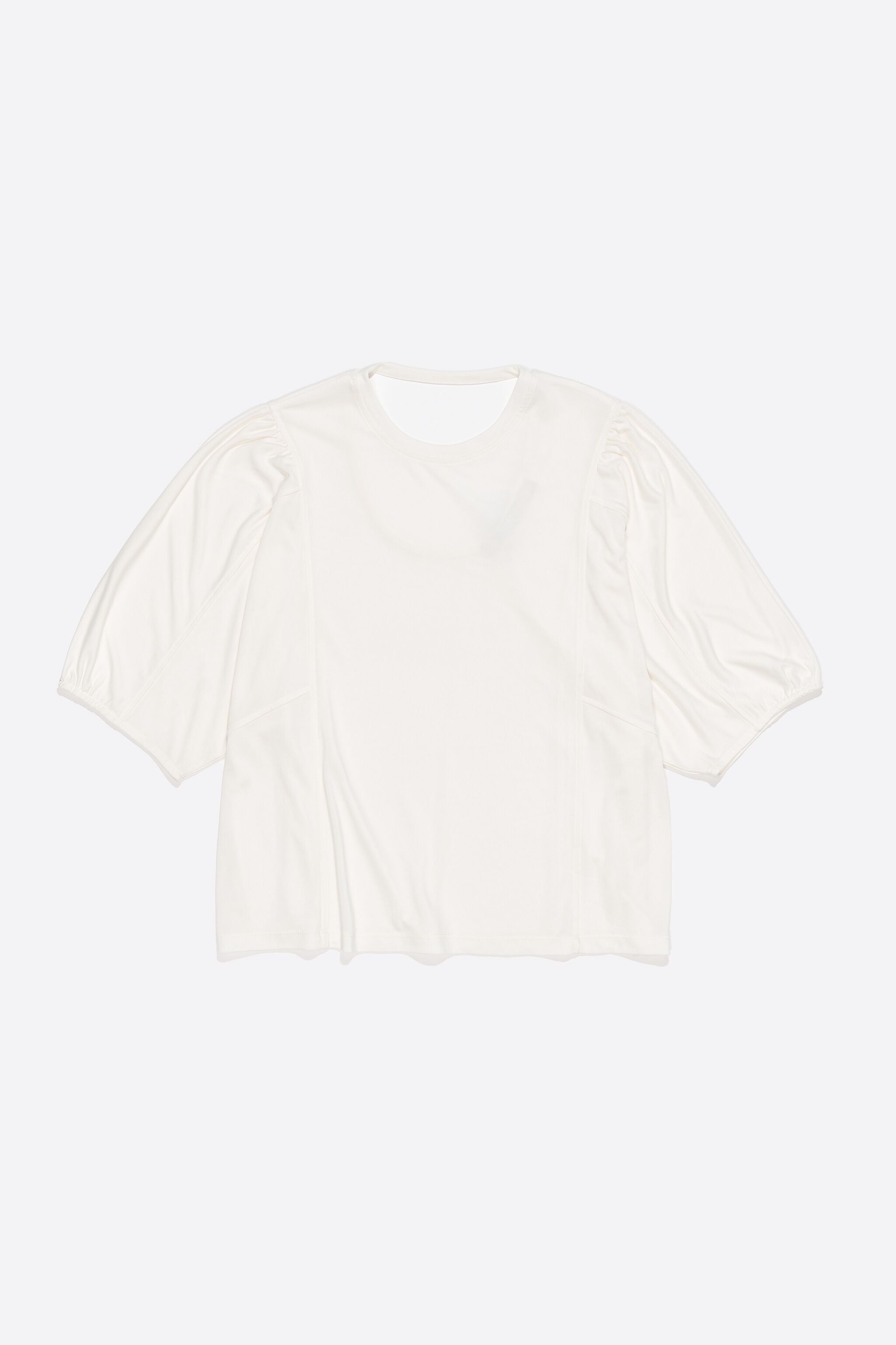 Ivory fluid straight T-shirt