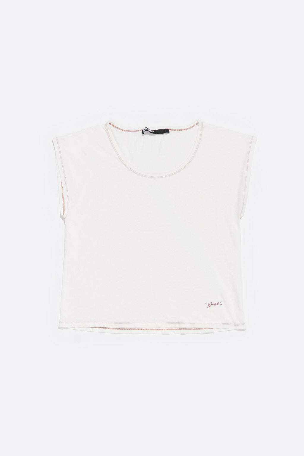 Ivory raised logo T-shirt