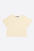 Yellow boxy linen T-shirt
