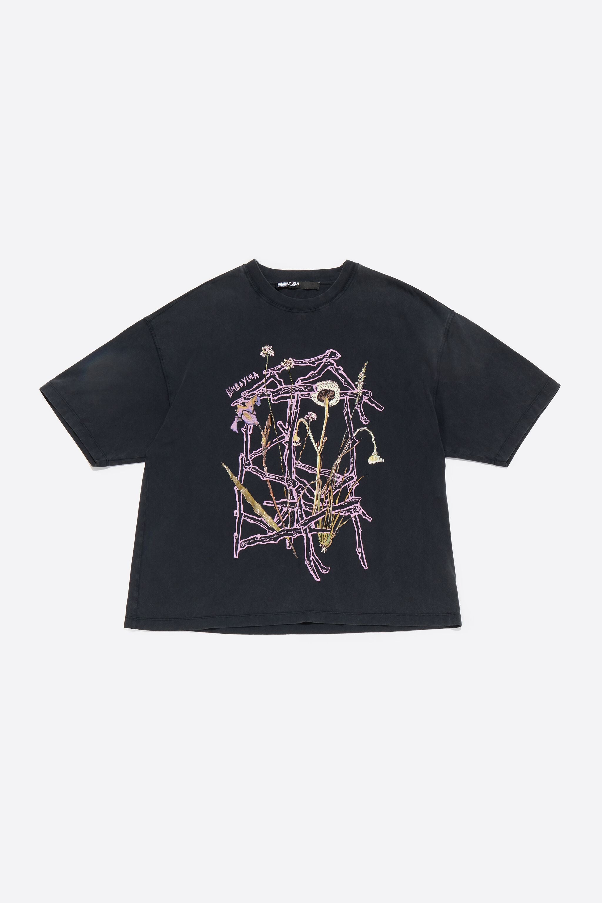 Oversize black logo T-shirt