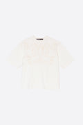 Ecru embroidered T-shirt