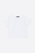 White V-neck cotton T-shirt