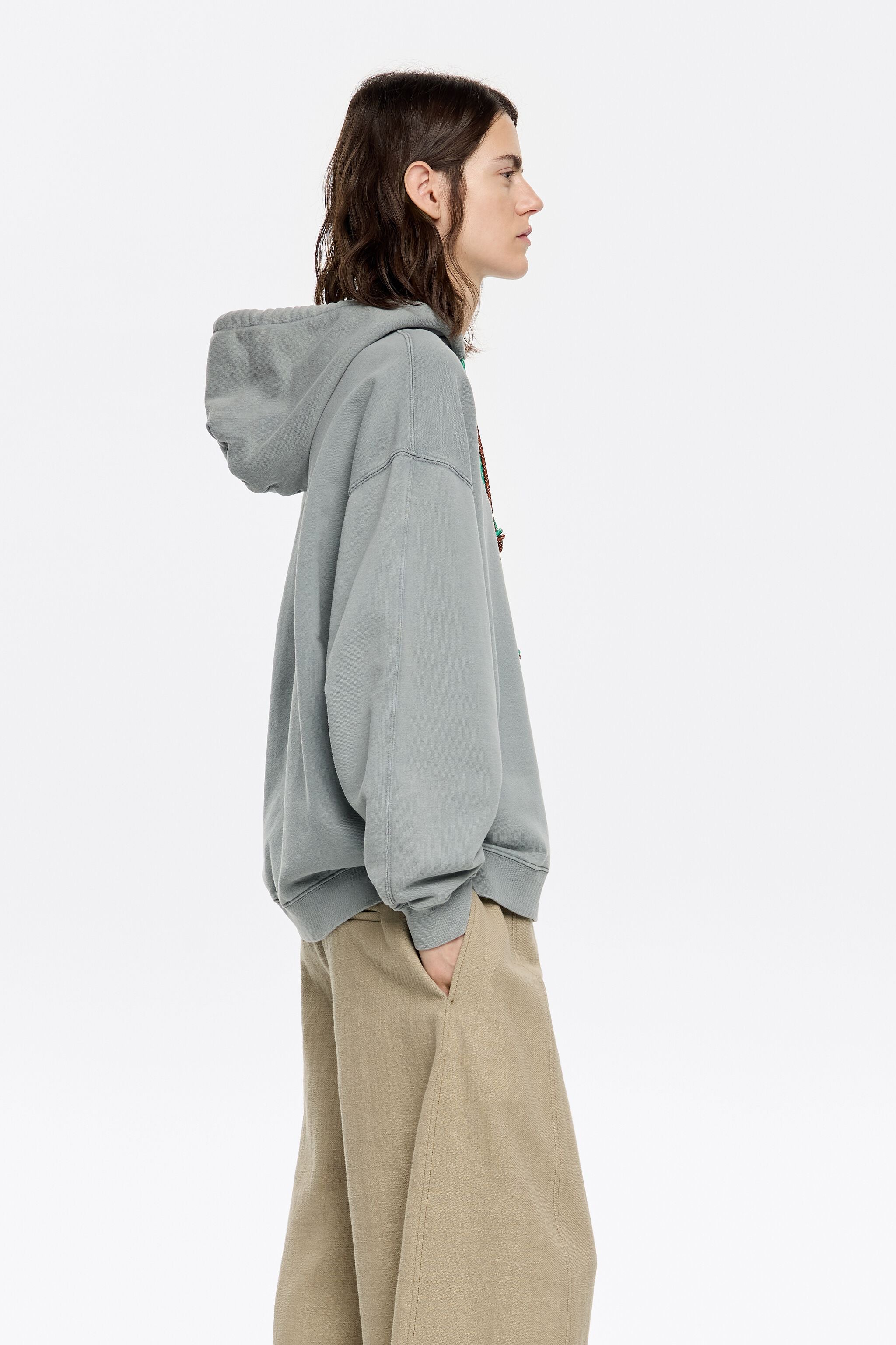Powder green logo sweatshirt