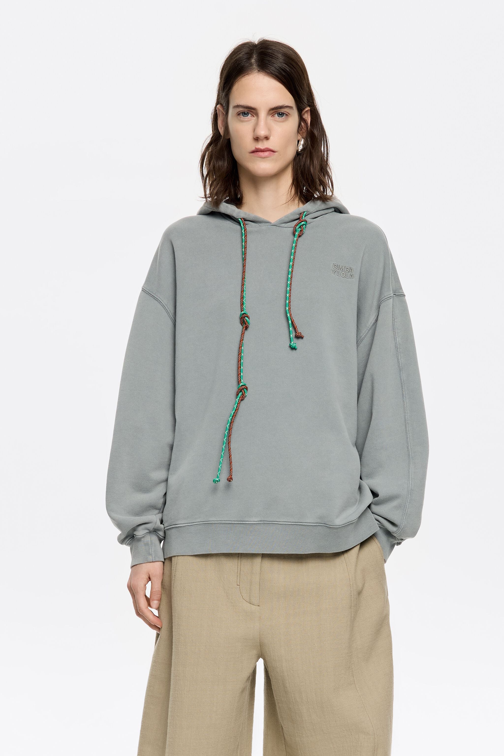 Powder green logo sweatshirt