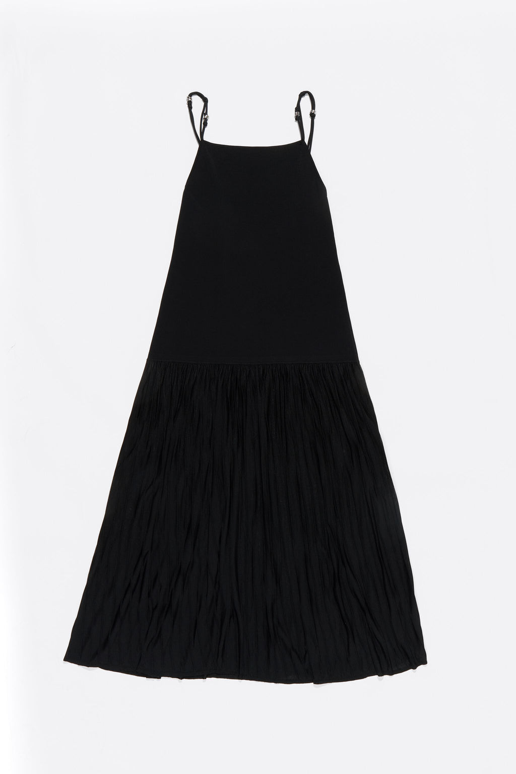 Black metallic hoops knit dress