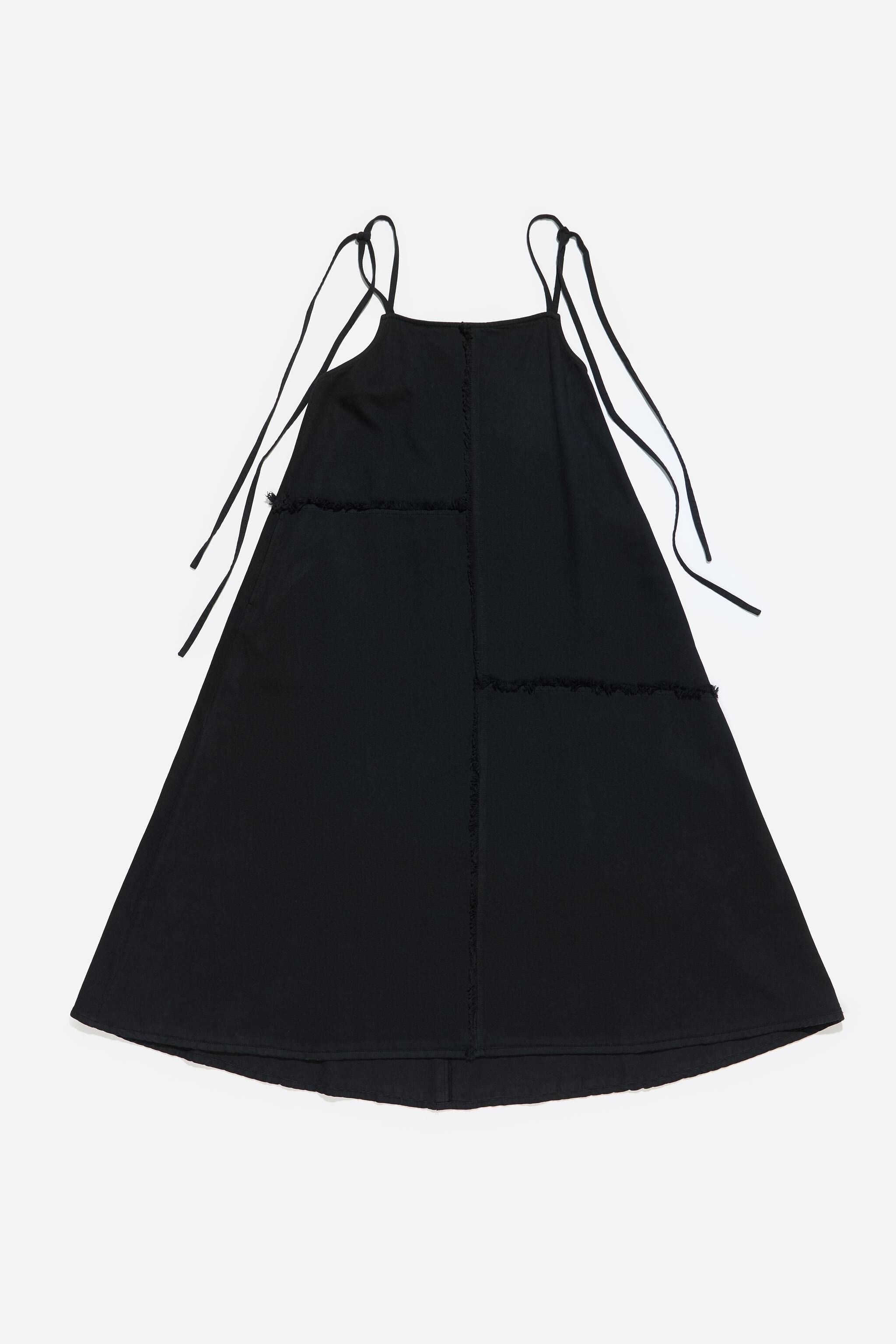Black A-line midi dress