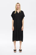 Black fluid midi dress