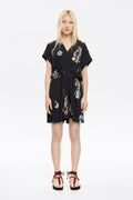 Short anthracite Chameleon playsuit