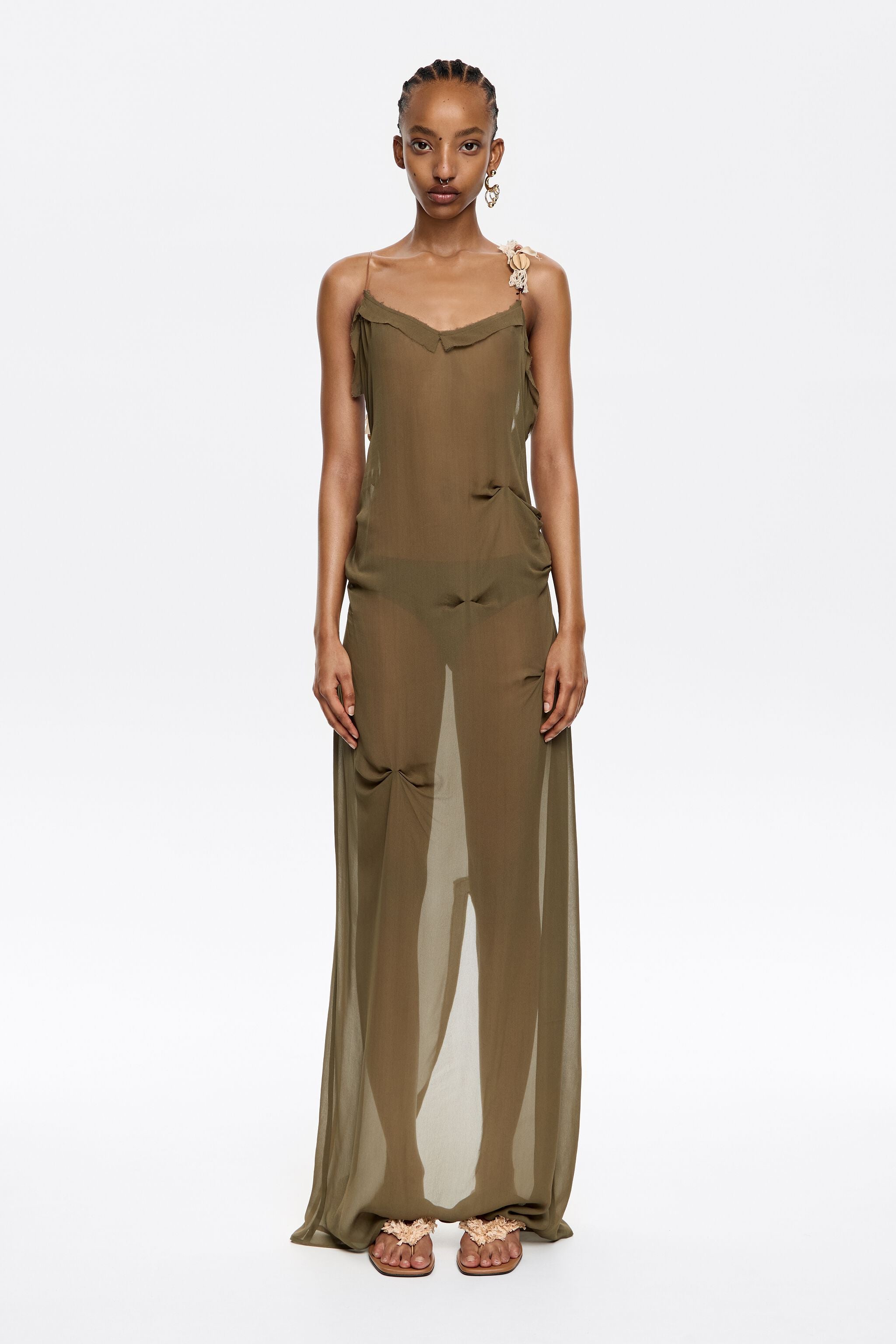 Long khaki dress