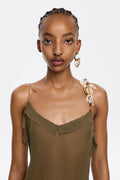 Long khaki dress