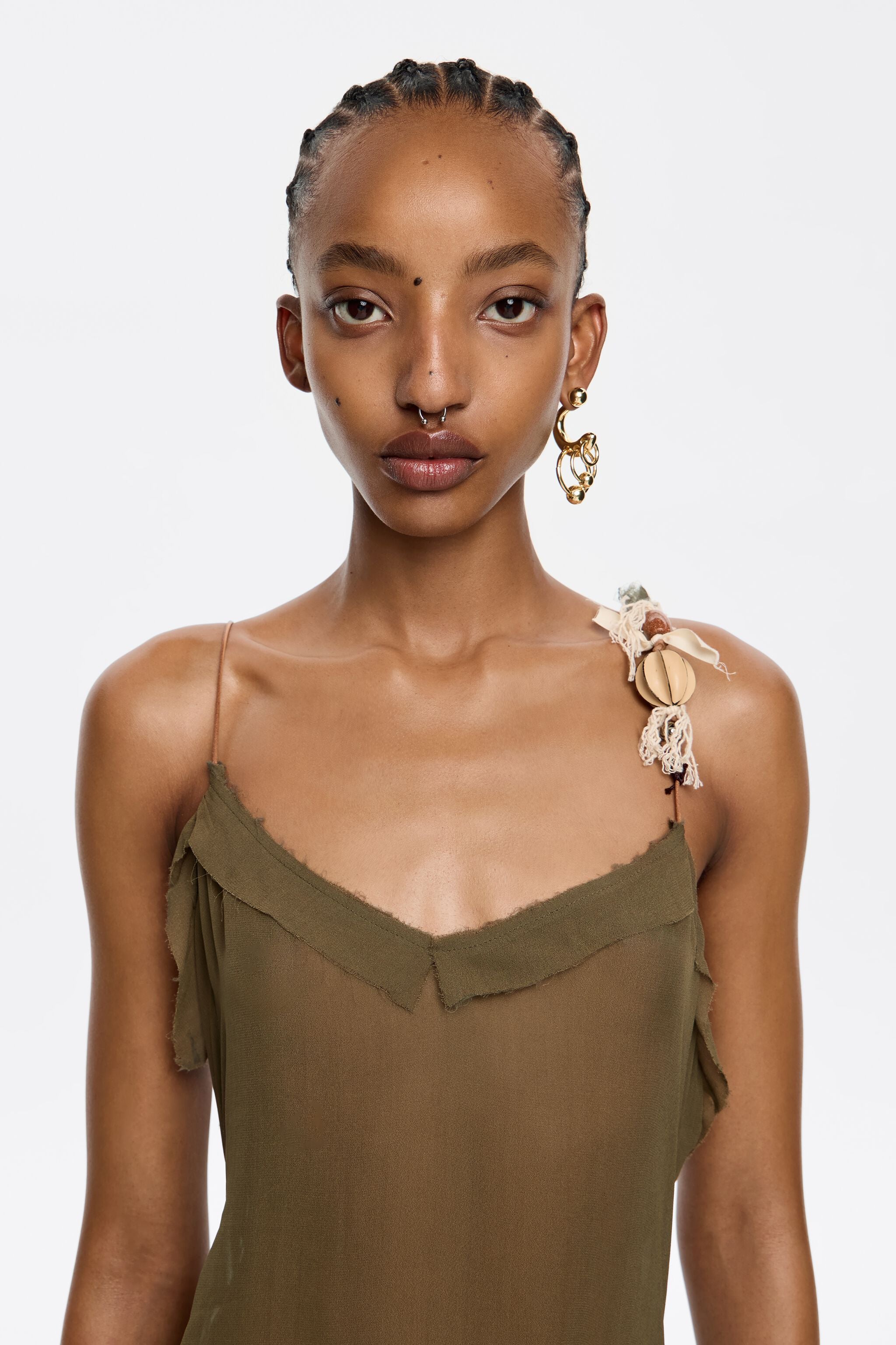 Long khaki dress