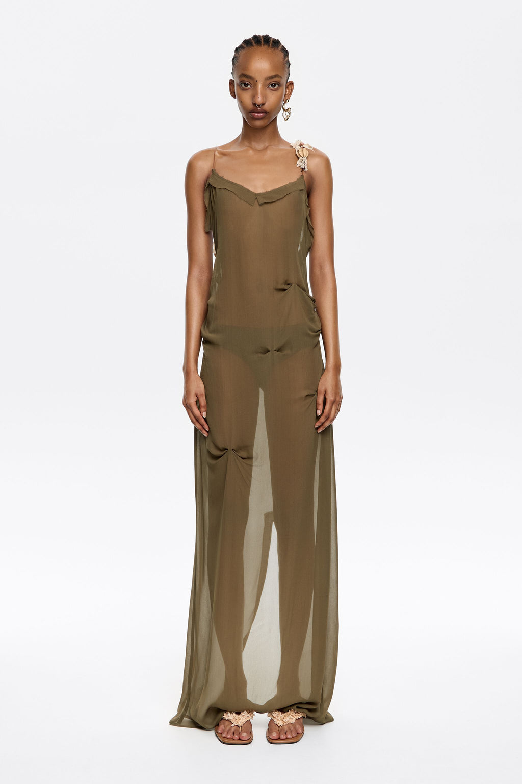 Long khaki dress