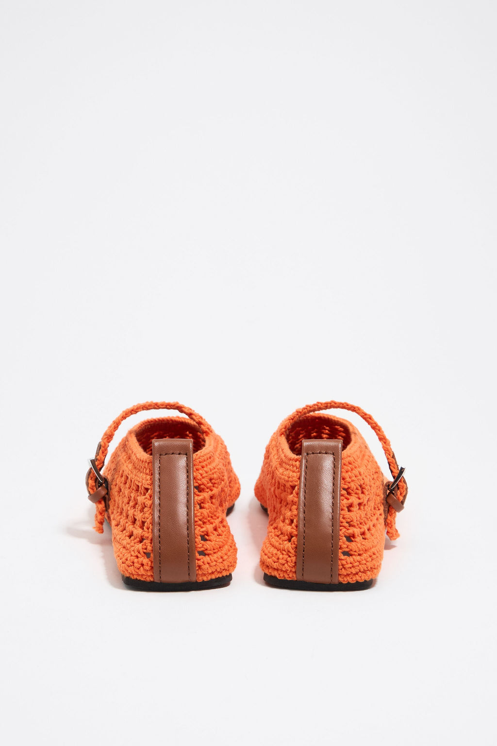 Orange crochet ballerina