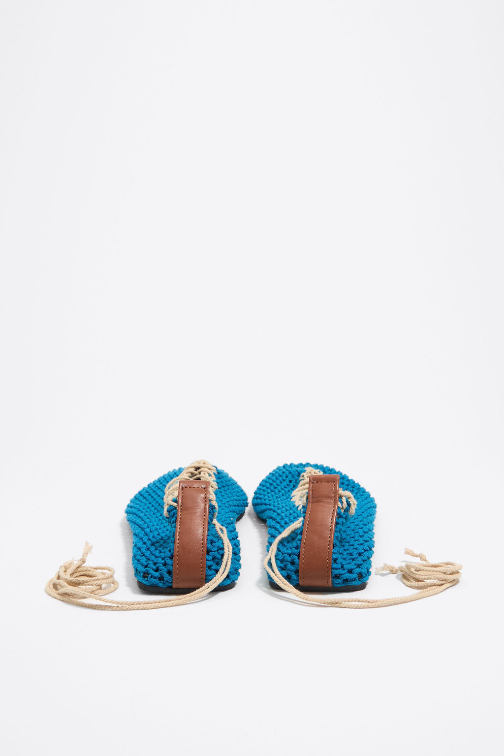 Electric blue crochet ballerina