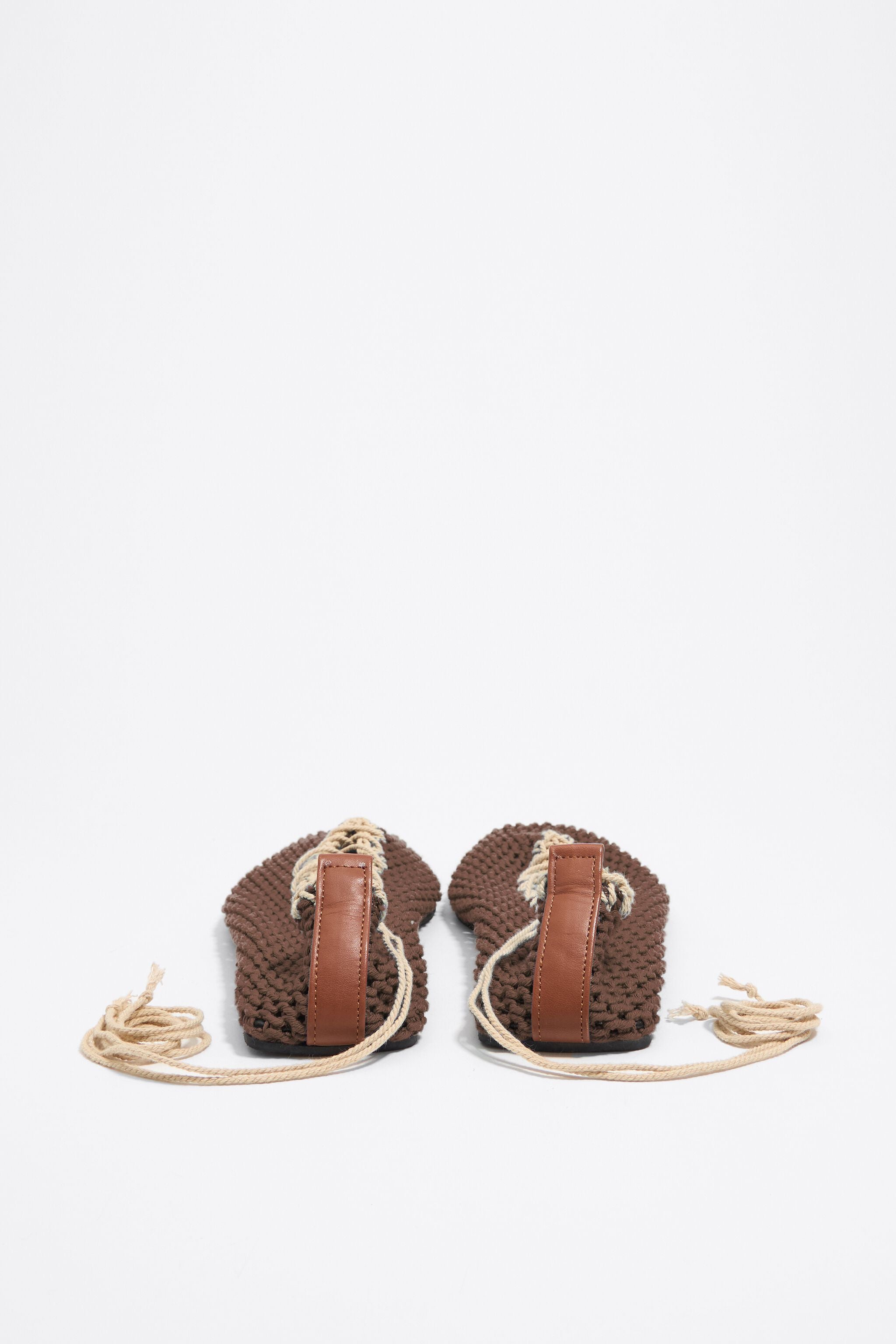 Brown crochet ballerina