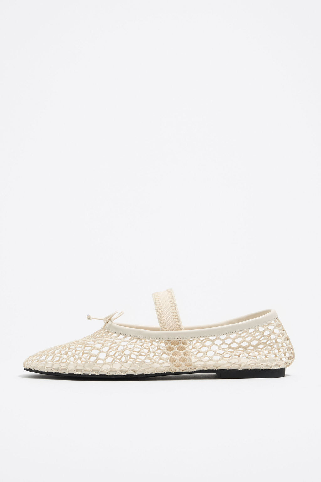 White mesh ballerina