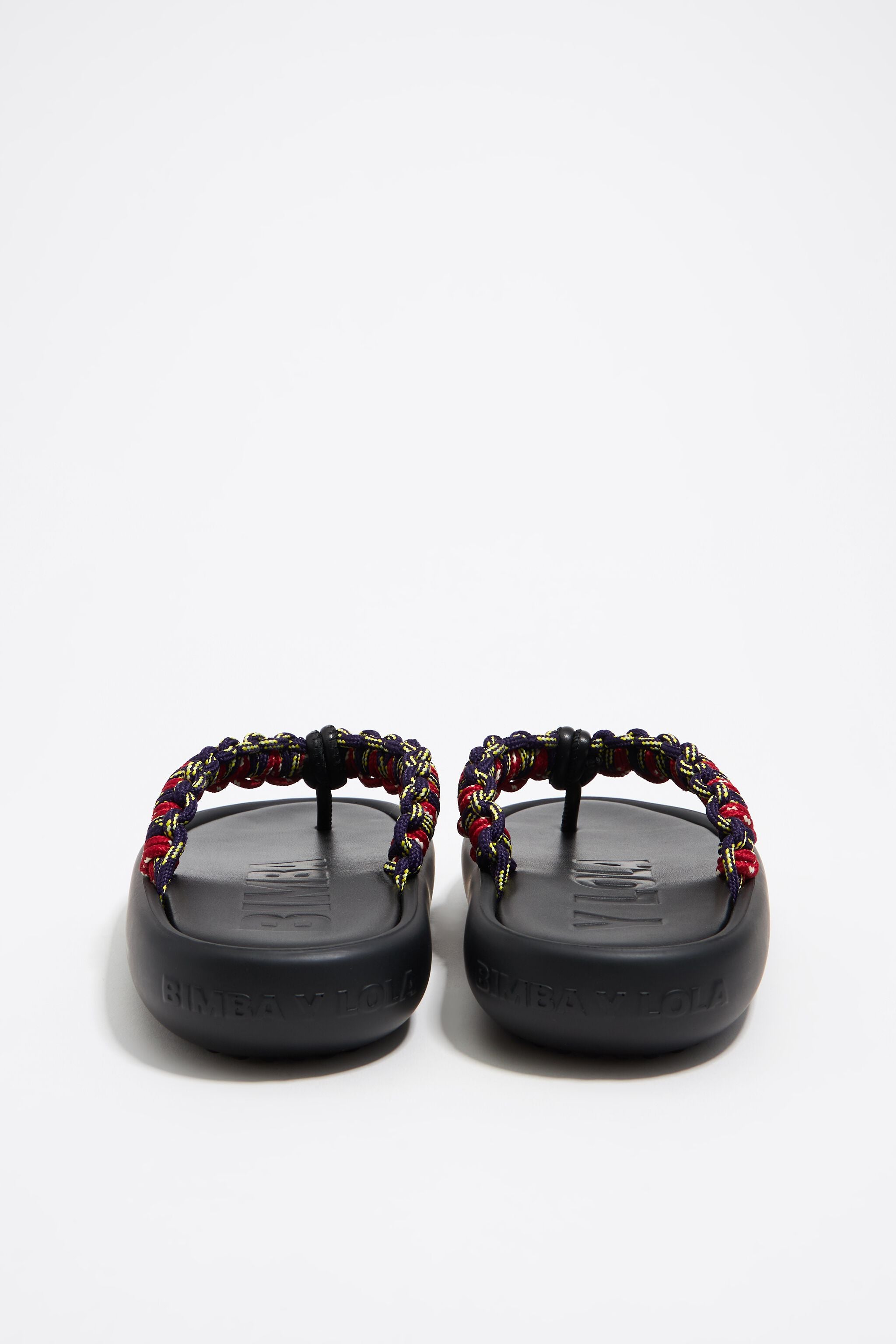 Multicolor rope boat sandal