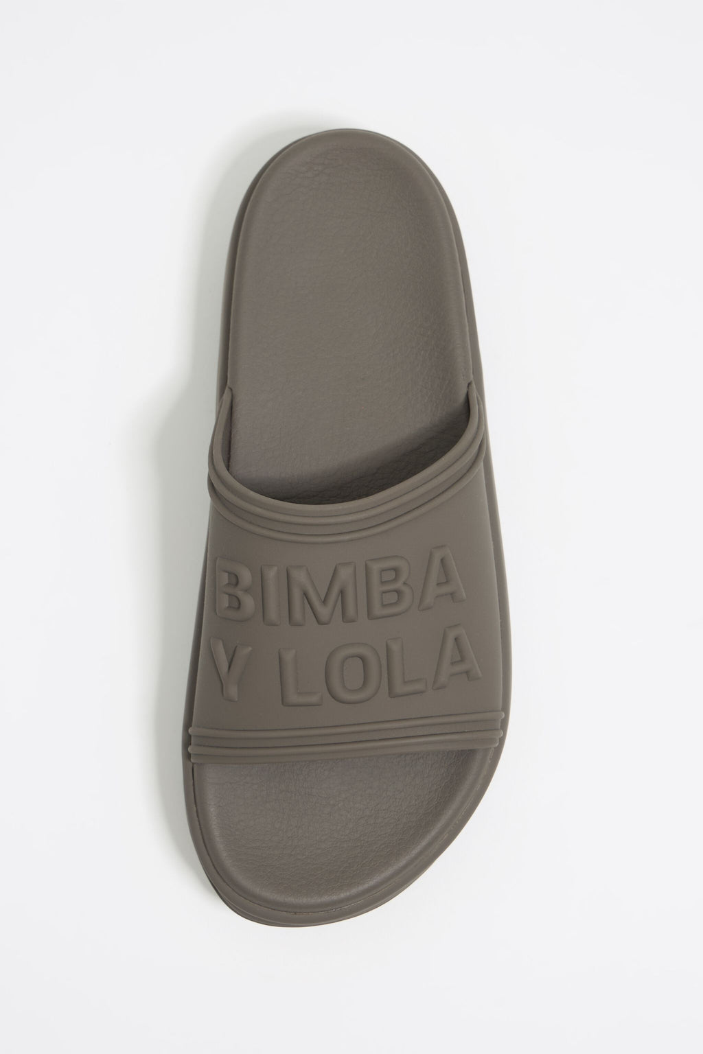 Khaki platform flip-flop