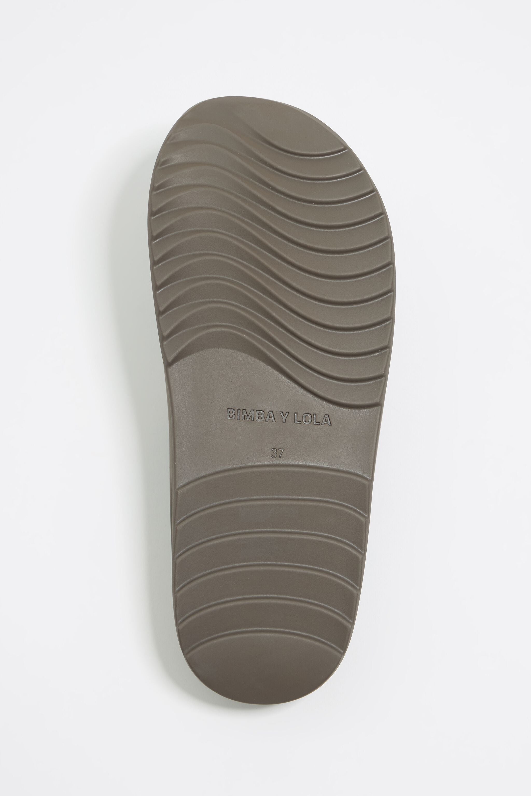 Khaki platform flip-flop