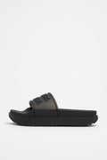 Black platform slider
