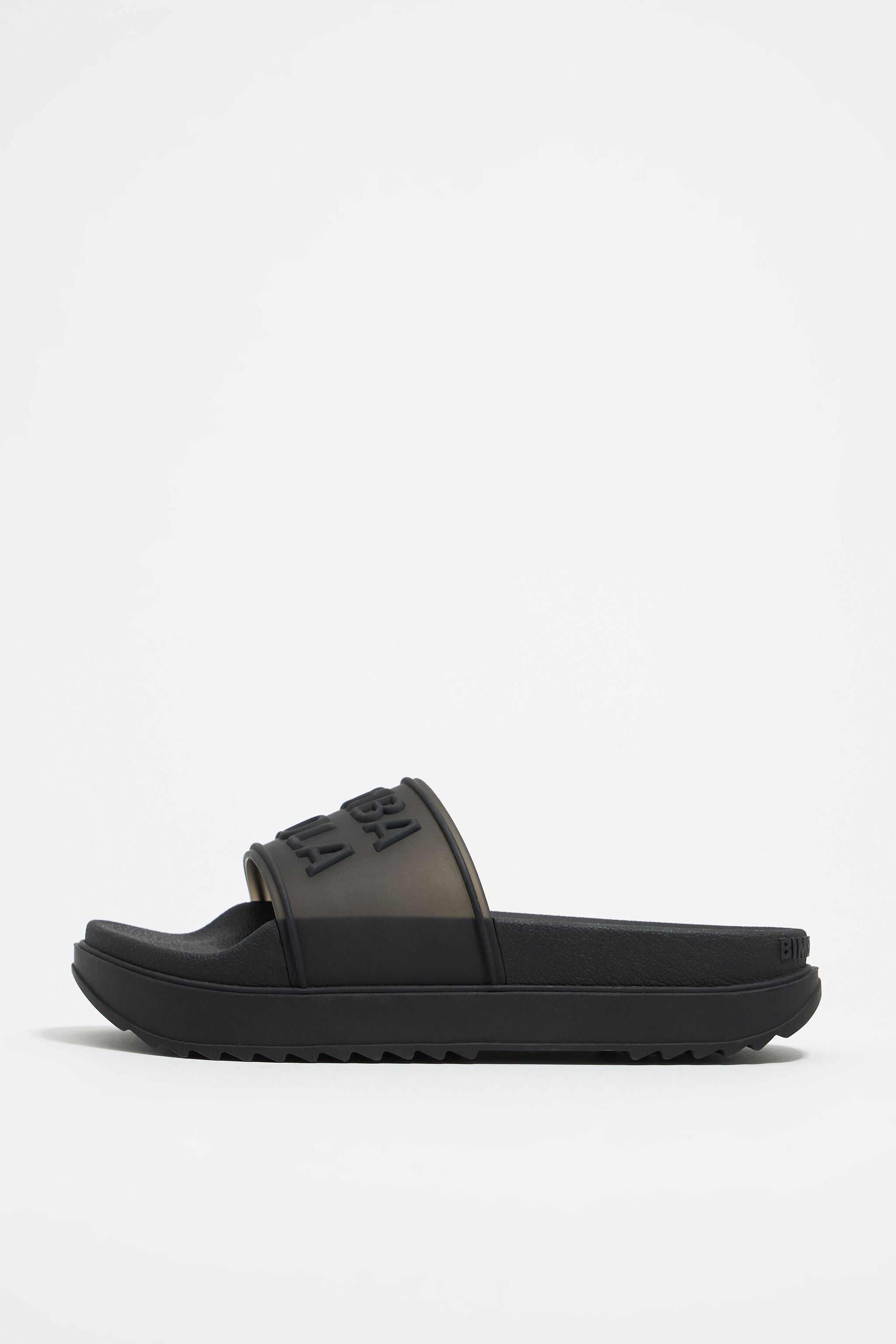 Black platform slider