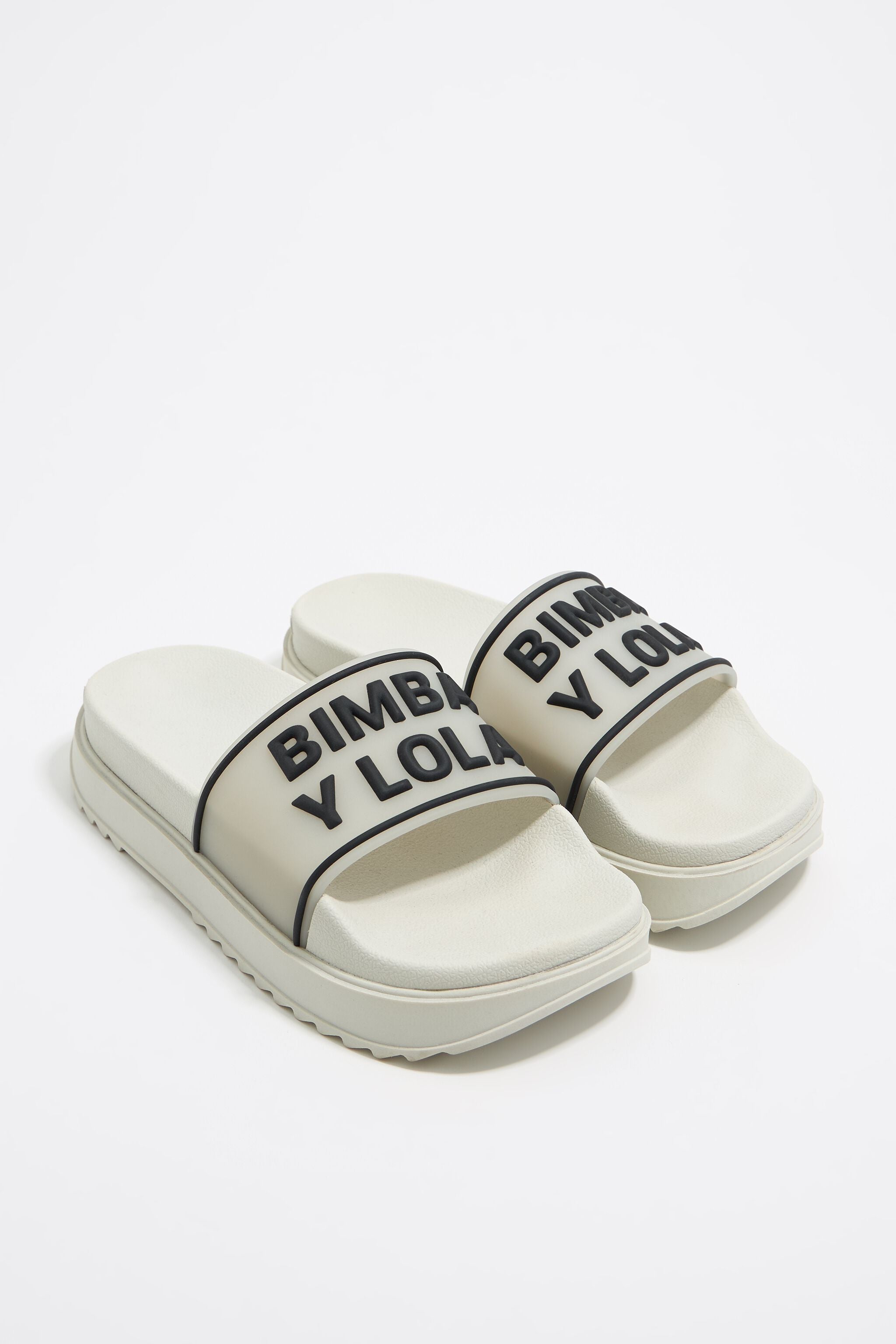 White platform slider